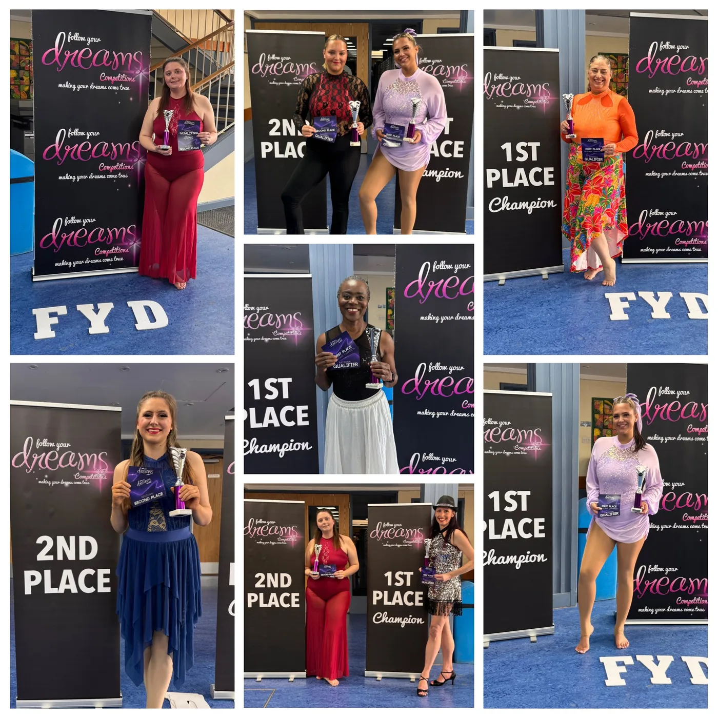 ASD Dance performers on the competition podium