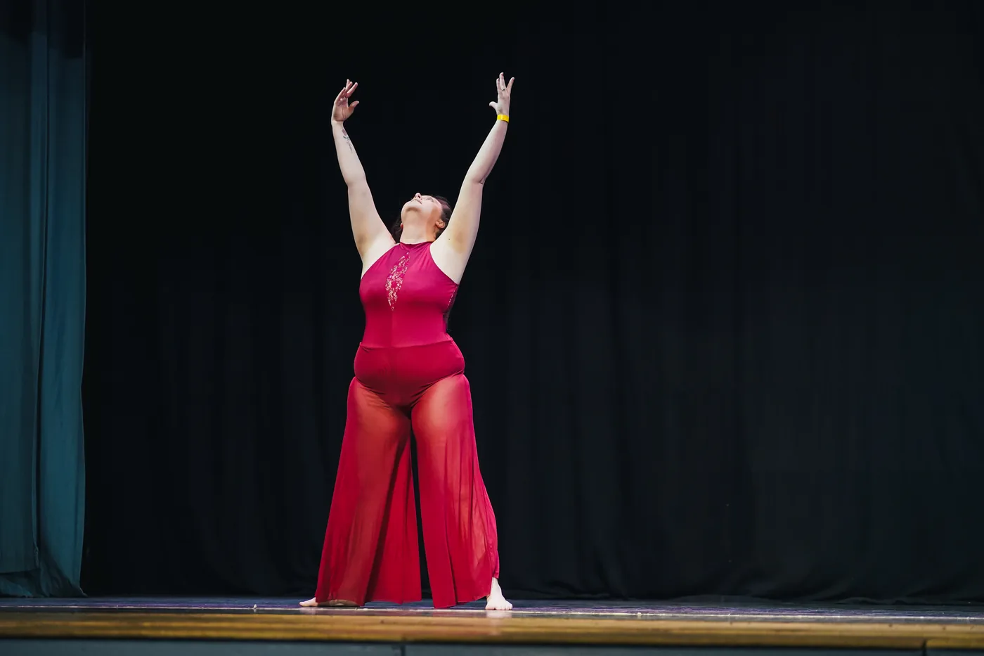 A centre-stage solo performance