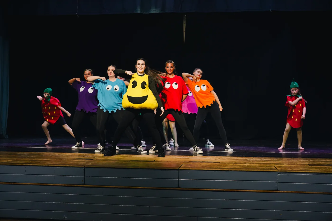 ASD Dance performing Pac Man on stage