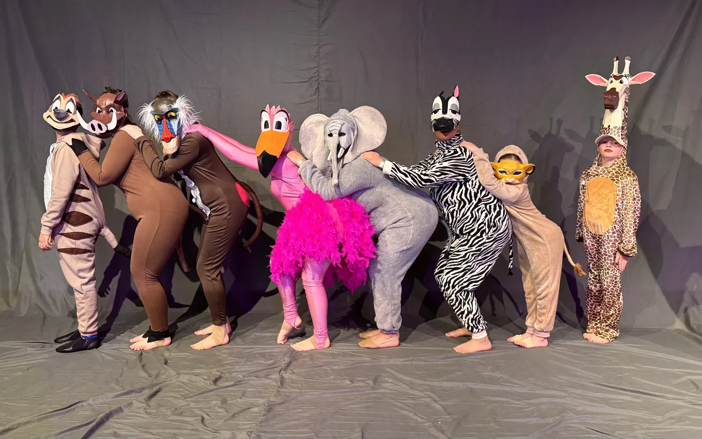 The Lion King photoshoot with ASD Dance performers